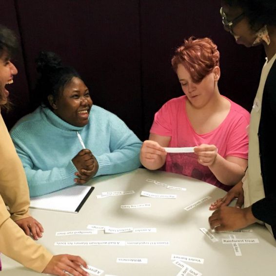 Singers gather together to write their new single.