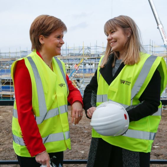 First Minister Nicola Sturgeon and Zofia Piotrowska