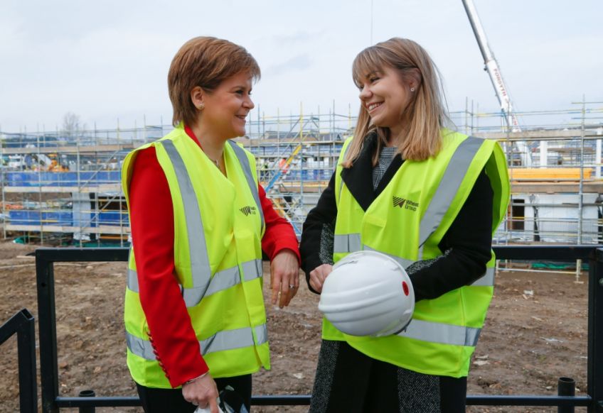 First Minister Nicola Sturgeon and Zofia Piotrowska 